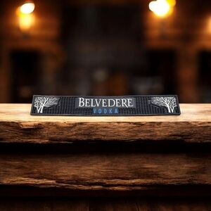 Belvedere Vodka Rubber Bar Rail Spil Mat
